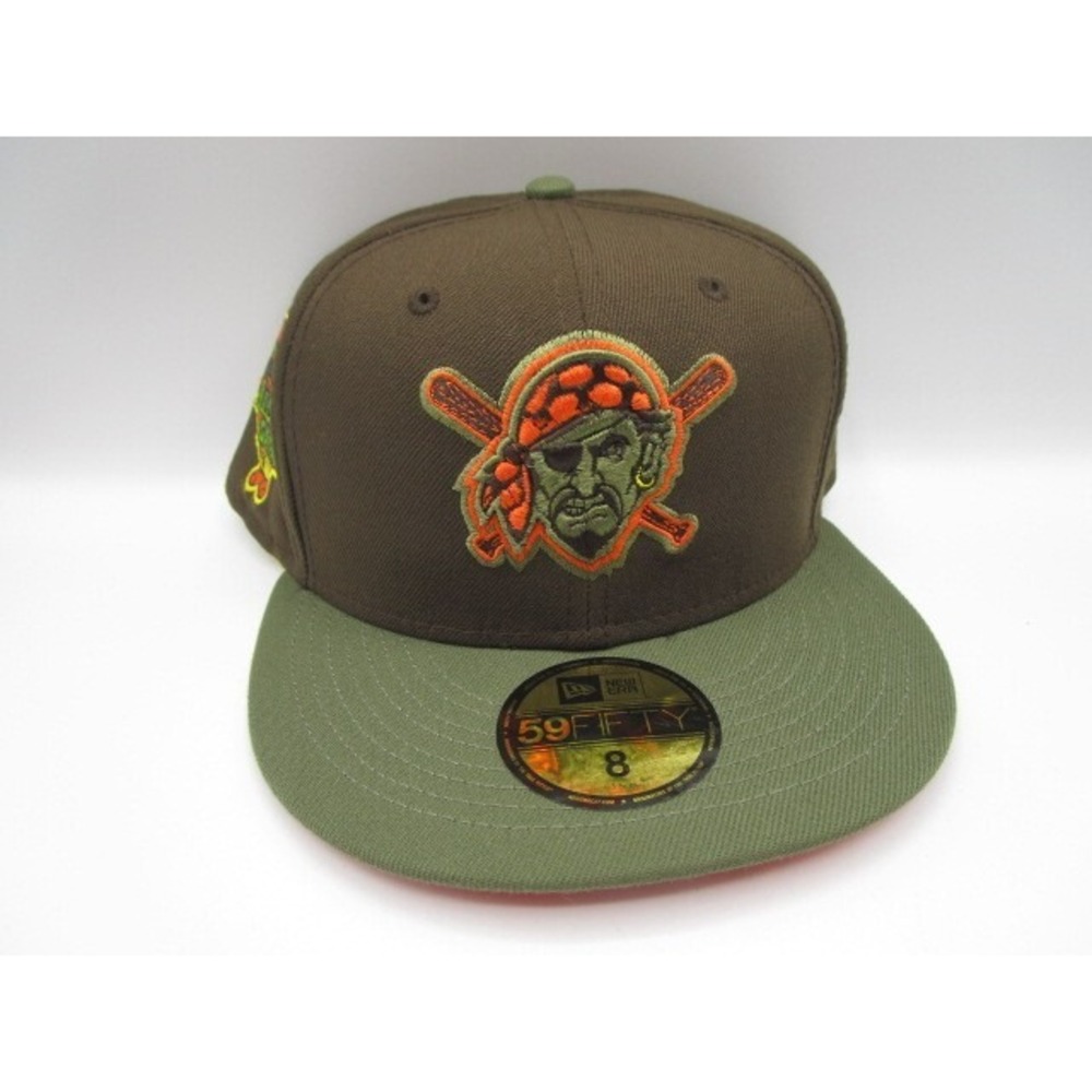 New Era 59Fifty Size 8 Pittsburgh Pirates UV 2006 All Star Patch Hat Brown